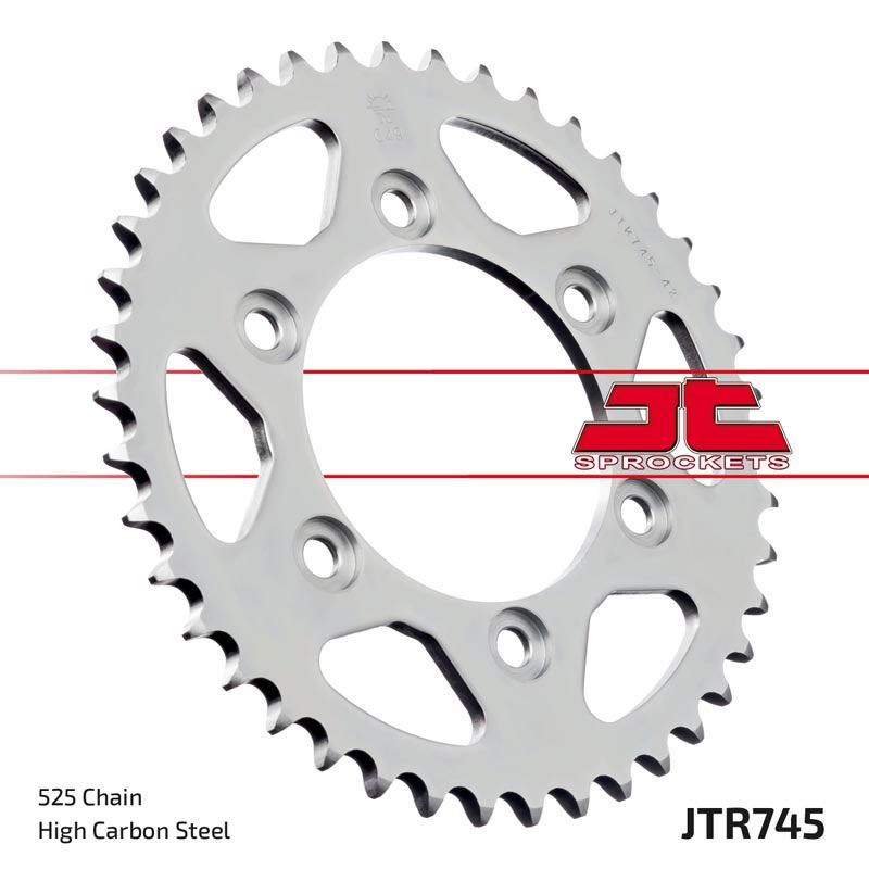 Load image into Gallery viewer, JT Sprockets Rear Steel Sprocket 42 Tooth 42T 525 Chain JTR745.42
