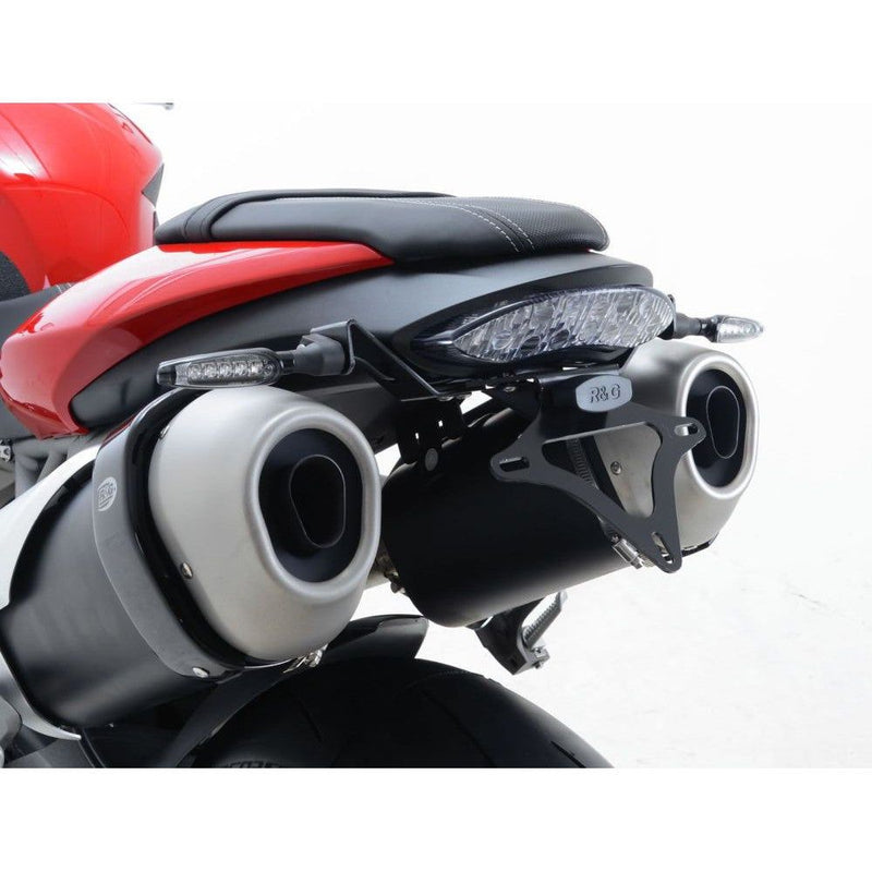 Load image into Gallery viewer, R&amp;G Racing Black Tail Tidy License Plate Holder For 2016-2017 Triumph Speed Triple R
