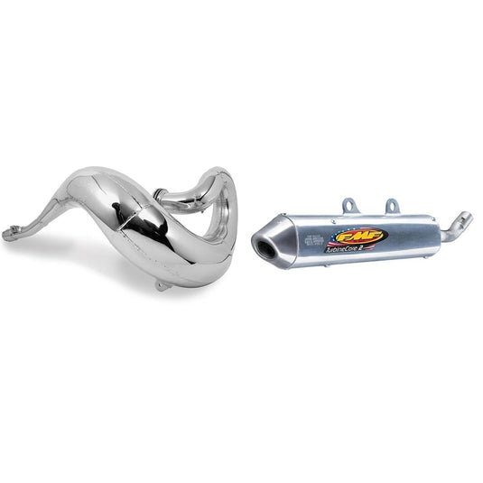 Fatty Exhaust Pipe & Turbinecore 2 Silencer for HONDA CR125R 2000-2001
