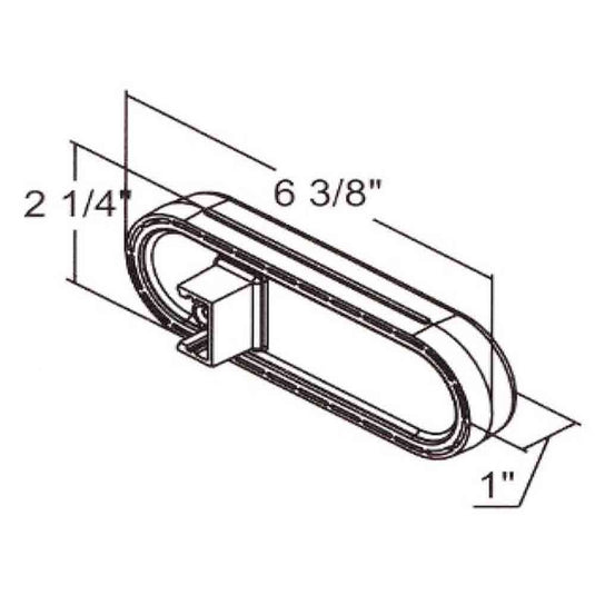 6 Inch LED Oval Stop/Turn/Tail Light Kit