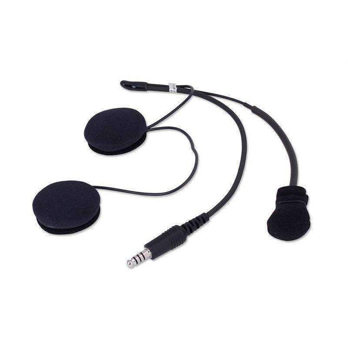 Rugged Radios IMSA 4C Wired Open Face Helmet Kit with Speakers & M102 Military Mic HK-IFSP