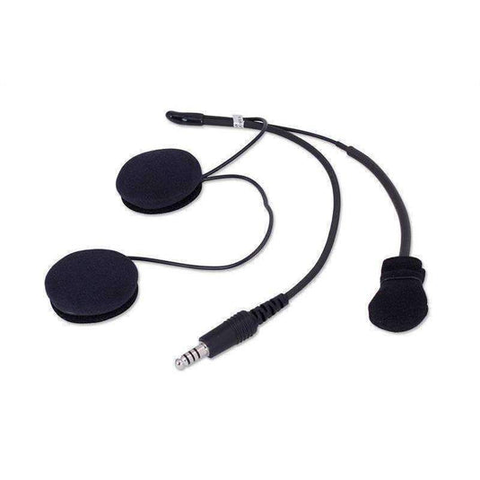 Rugged Radios IMSA 4C Wired Open Face Helmet Kit with Speakers & M102 Military Mic HK-IFSP