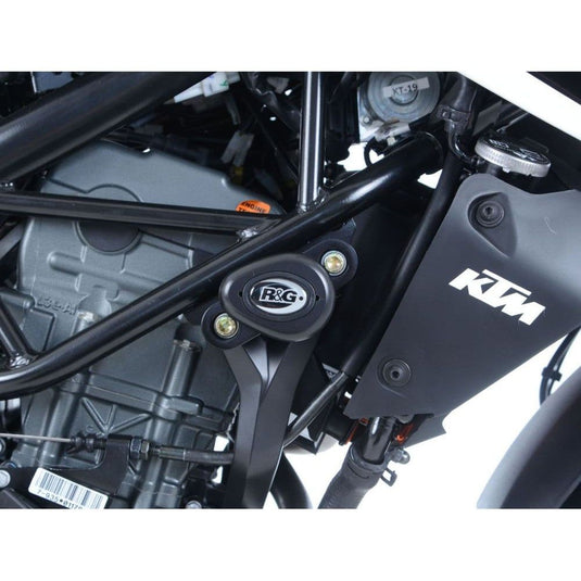 R&G Racing Black Aero Style Crash Protectors For 2020-2021 KTM 125 Duke
