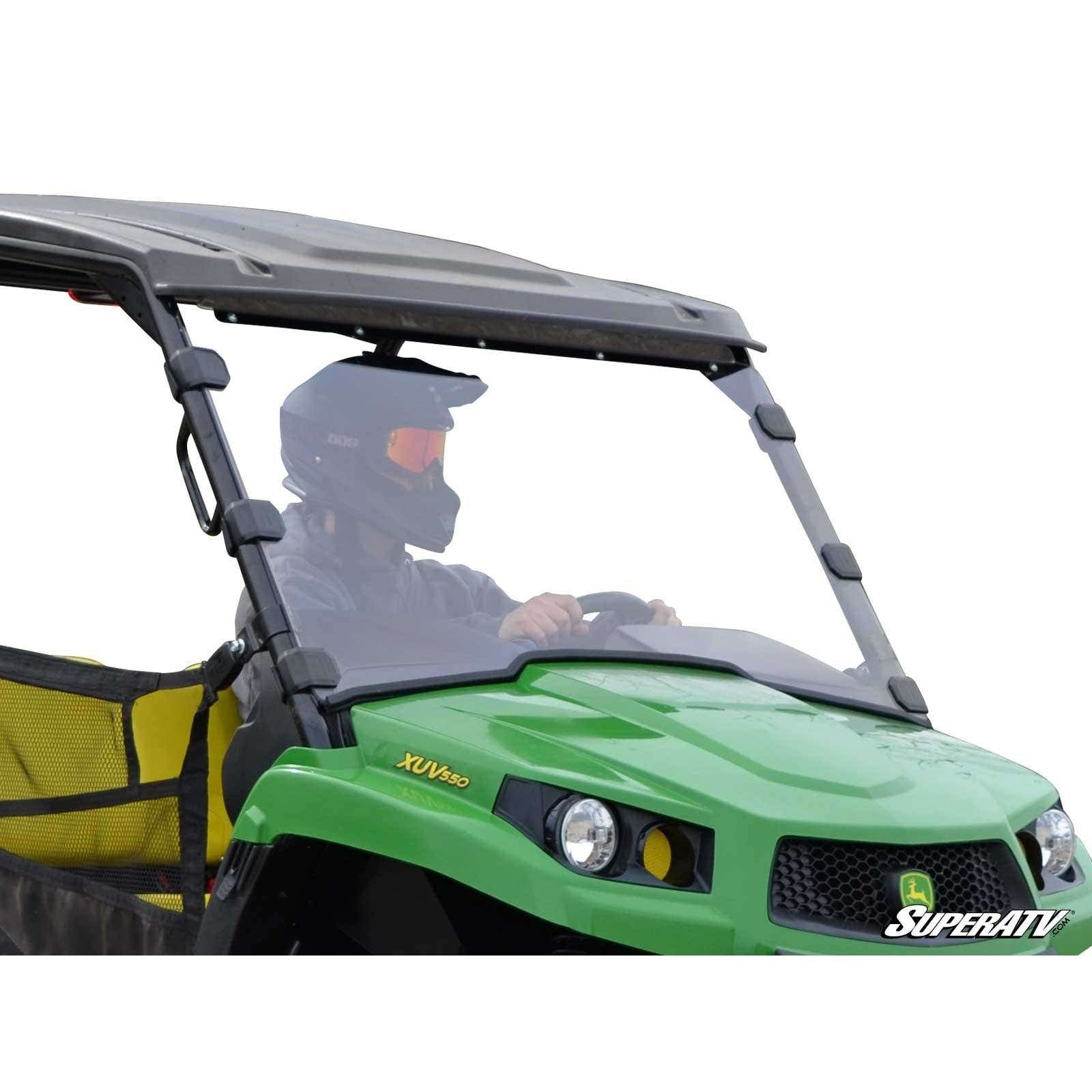 SuperATV John Deere Gator XUV Scratch-Resistant Full Windshield WS-JD-XUV-70