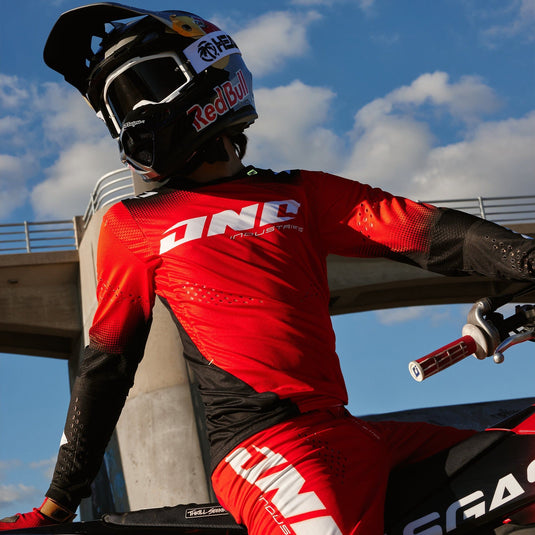 Motocross Jersey 242 One Industries X197 Scorch Red Motocross Jersey