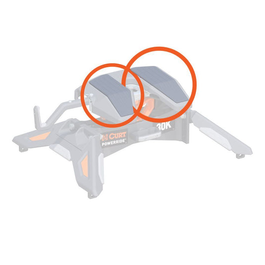 Curt Replacement PowerRide 5th Wheel Lube Plates, 2-Pack