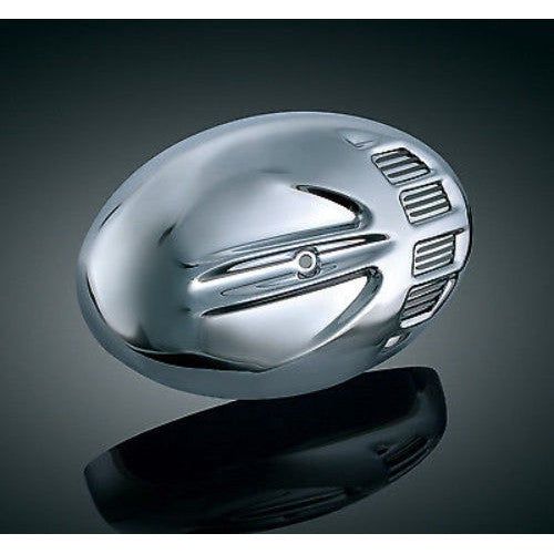 Kuryakyn Chrome Slotted Finned Scarab Air Cleaner Filter Cover Harley Big Twin