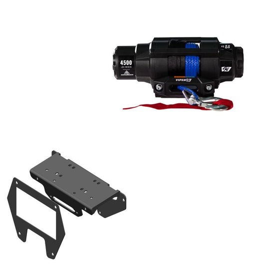 Viper 4500lbs V3 Winch Blue Rope With Mount For Polaris RZR PRO XP 4 2020-2022