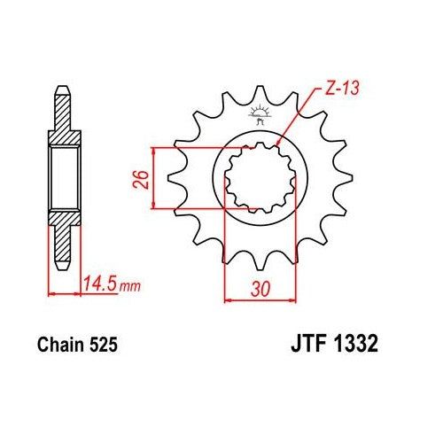 Steel Front Sprocket 15T for Street HONDA CB750 Nighthawk 1991-2003
