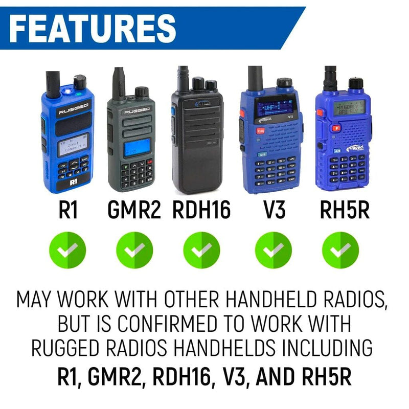 Load image into Gallery viewer, Rugged Radios Handheld Radio Mount for R1 / GMR2 / GMR2 PLUS / RDH16 / V3 / RH5R MT-RH
