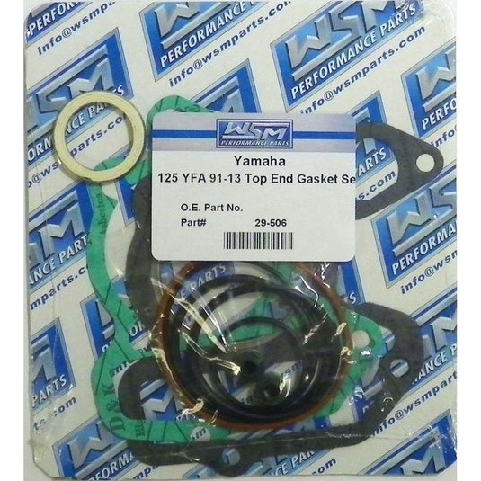 WSM Top End Gasket Kit For Yamaha 125 Breeze / Grizzly 89-13 29-506