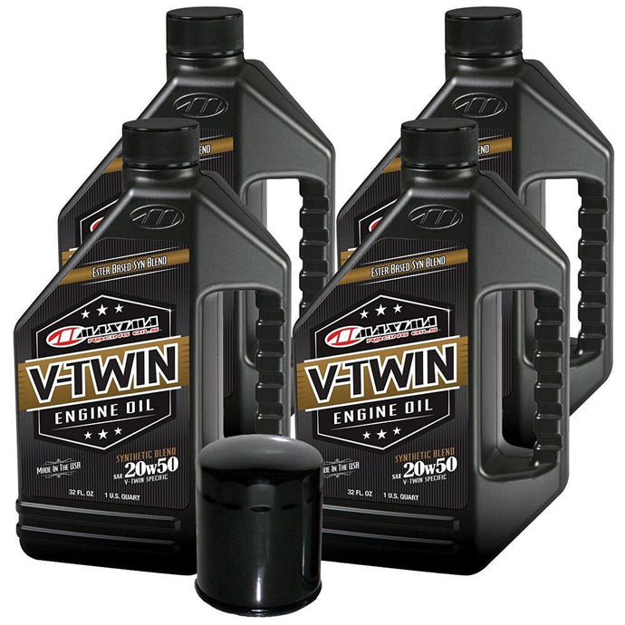 Synthetic Blend Engine Oil Change Kit Harley Sportster V-Twin - 4 quart 170B