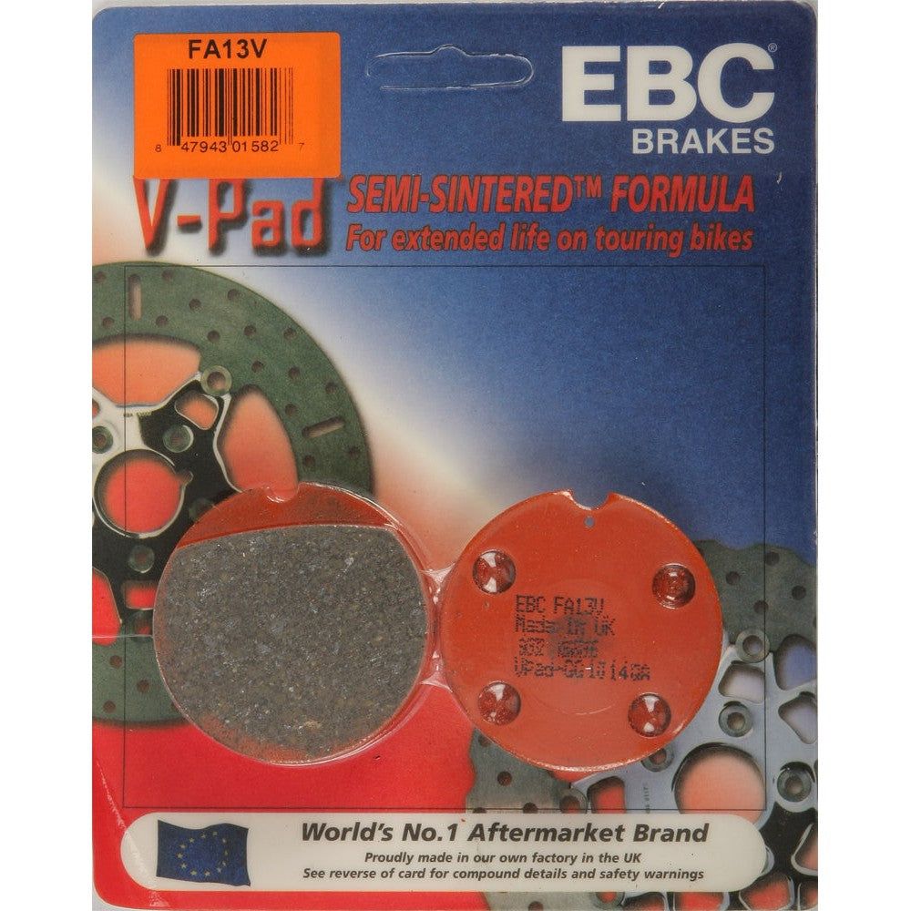 EBC 1 Pair V-Pad Semi-Sintered Touring Brake Pads MPN FA13V