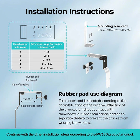 FOGATTI Window Air Conditioner Bracket