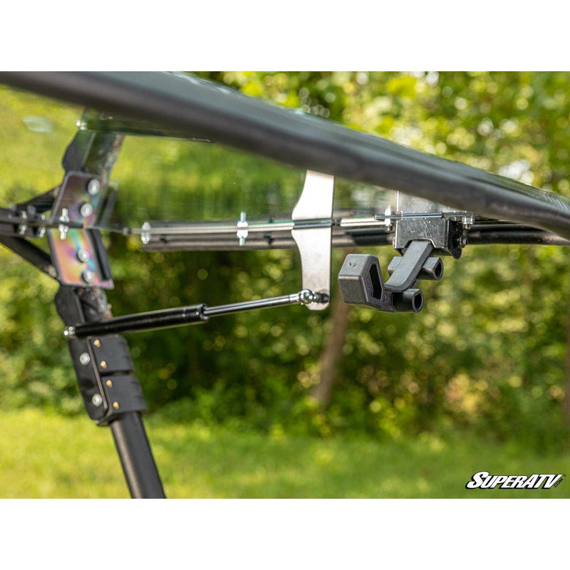 Load image into Gallery viewer, SuperATV Kawasaki MULE 4000/4010 Scratch-Resistant Flip Windshield FWS-K-MULE-4010-70
