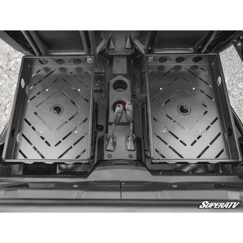 Load image into Gallery viewer, SuperATV Polaris RZR XP 4 1000 Rear Seat Cargo Rack CR-P-RZR1K4-01
