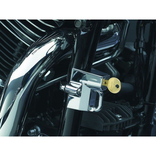 Kuryakyn Universal Helmet Lock Chrome 1 1/4