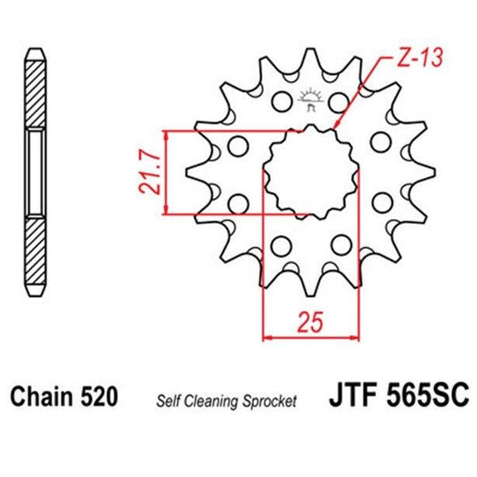 Front & Rear Steel Sprocket Kit for ATV/UTV YAMAHA YFZ450 2004-2009