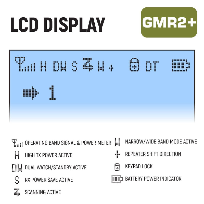 Load image into Gallery viewer, Rugged Radios GREAT OUTDOORS PACK - GMR2 PLUS GMRS and FRS Two Way Handheld Radios with Lapel Mics and XL Batteries RUGGED-OUTDOOR-PACK
