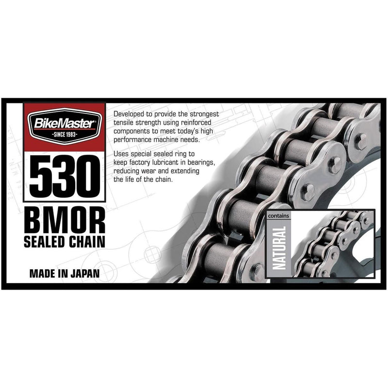 Load image into Gallery viewer, BIKEMASTER 530 BMOR Sealed Chain 114 Natural
