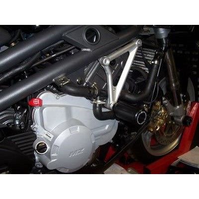 Load image into Gallery viewer, R&amp;G Racing Black Classic Style Crash Protectors For 2005 MZ 1000S Unfaired
