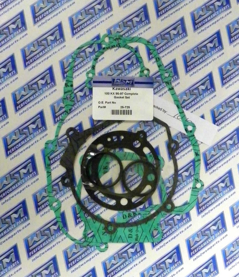 Load image into Gallery viewer, WSM Complete Gasket Kit For Kawasaki 100 KX 95-97 25-725
