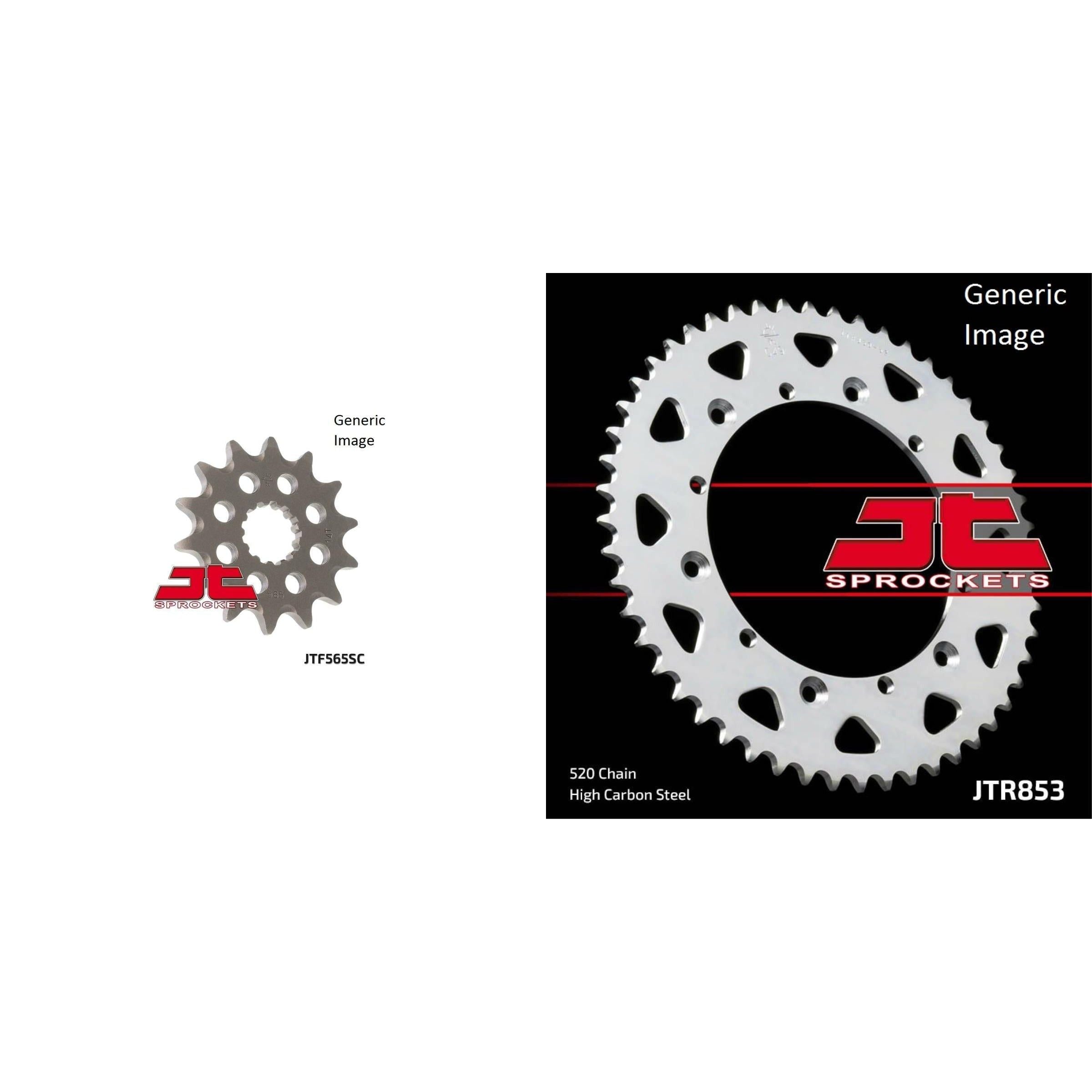 JT SPROCKETS Front and Rear Steel Sprocket Kit for OffRoad YAMAHA YZ250 1975