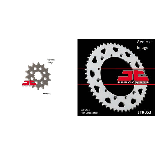 JT SPROCKETS Front and Rear Steel Sprocket Kit for OffRoad YAMAHA YZ250 1975