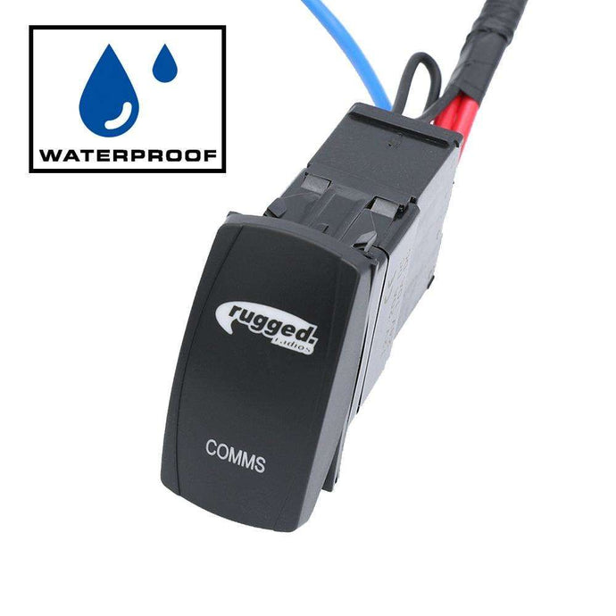 Rugged Radios Rocker Power Switch for Waterproof Mobile Radios and Rugged Intercoms PH-MS-WP