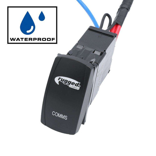 Rugged Radios Rocker Power Switch for Waterproof Mobile Radios and Rugged Intercoms PH-MS-WP