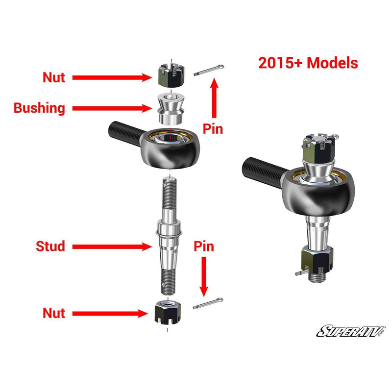 Load image into Gallery viewer, SuperATV Polaris RZR XP 1000 Z-Bend Tie Rod Kit - Replacement for SuperATV Lift Kits TRRA-P-RZR1K-Z7-14-02
