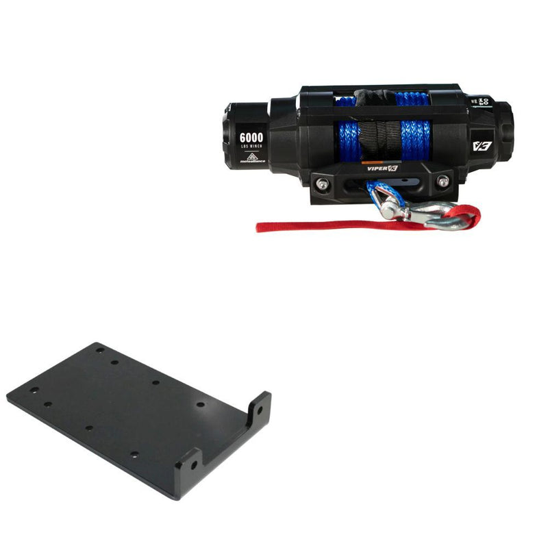 Load image into Gallery viewer, Viper 6000lbs V3 Winch Blue Rope With Mount For Kawasaki Mule 4010 2009-2020
