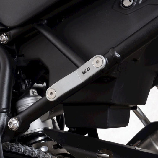 R&G Racing Silver Footrest Delete Blanking Plates For 2021-2024 Triumph Tiger 850 Sport