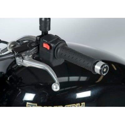 Load image into Gallery viewer, R&amp;G Racing Black Bar End Sliders For 2006-2013 Triumph Bonneville BE0061BK
