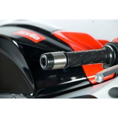 R&G Racing Black Bar End Sliders For 2011-2016 Aprilia RS4 125 BE0055BK