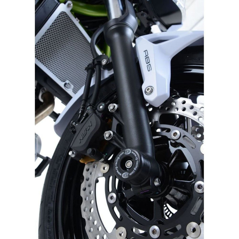 Load image into Gallery viewer, R&amp;G Racing Black Fork Protectors For 2017-2024 Kawasaki Ninja 650 EX650
