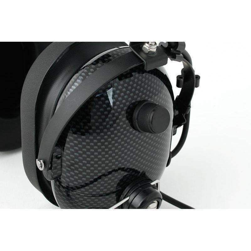 Load image into Gallery viewer, Rugged Radios H22 Over the Head (OTH) Headset for 2-Way Radios - Black Carbon Fiber H22-CF
