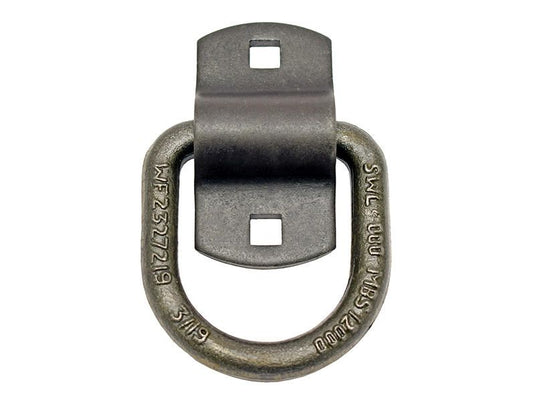 Forged 1/2 Inch Forged D-Ring With 2-Hole Mounting Bracket