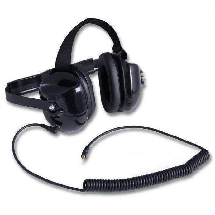 Rugged Radios H40 Behind the Head (BTH) Listen Only Headset - Black H40-BLK-2