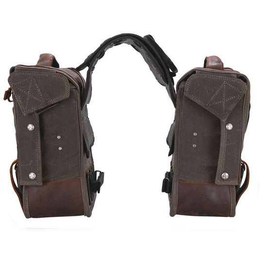 Burly Brand Voyager Throw Over Saddlebags Dark Oak - B15-1002D