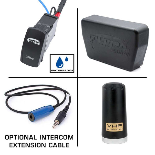 Rugged Radios Alpha Accessory Pack For Rugged UTV SXS Intercom Radio Communication Systems
