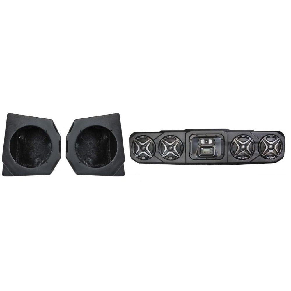 SSV Works Front 6.5'' Unloaded Speaker Pods W/ 4 Speaker Overhead Set For Can-Am HD10 18-22