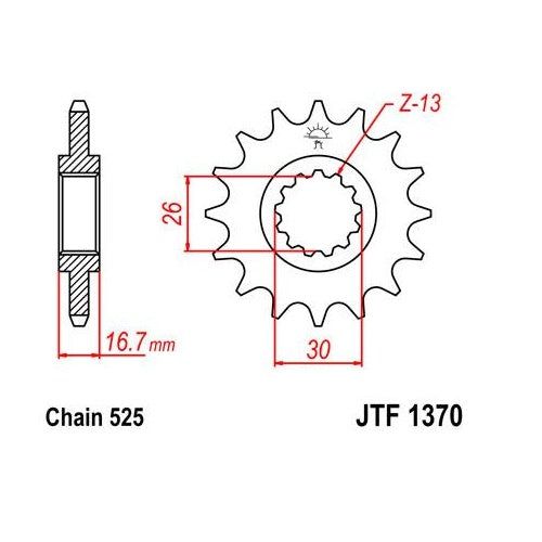 Steel Front Sprocket 15T for Street HONDA CBR600RR 2007-2016