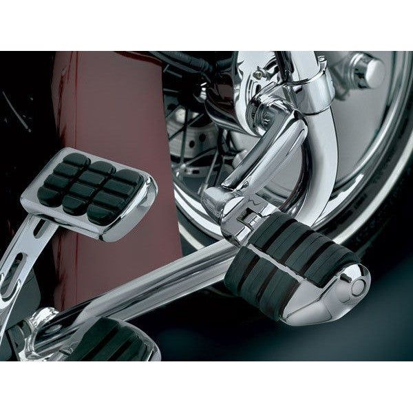 Load image into Gallery viewer, Kuryakyn Chrome Longhorn Offset Highway Iso Pegs 1-1/4” Guard Tube Harley Honda
