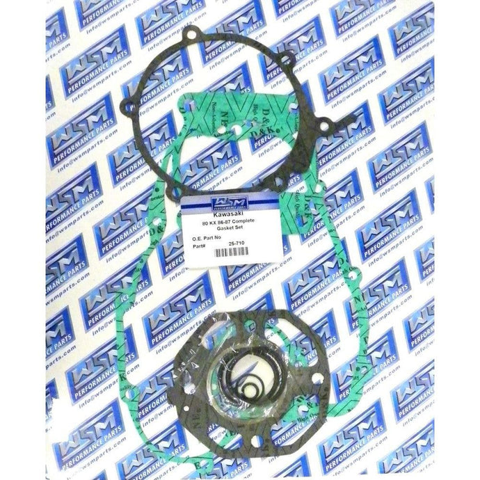 WSM Complete Gasket Kit For Kawasaki 80 KX 86-87 25-710