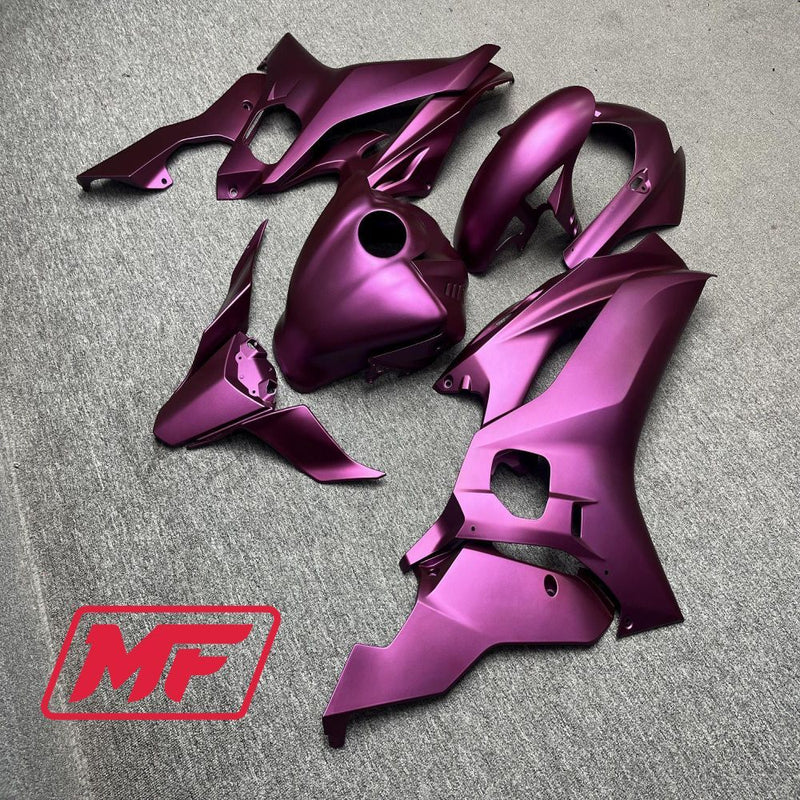 Load image into Gallery viewer, Monster Fairings Full Kit Yamaha YZF R6 17-22 Matte Purple + Windshield + Gas Tank Cover
