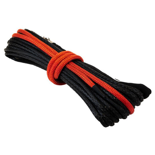 RJWC Ultra-Durable UHMWPE Ultra High Molecular Weight Polyethylene Fabric Winch Line for Heavy-Duty Winching For ATV / UTV 3/16" x 50 Ft 5000LBS