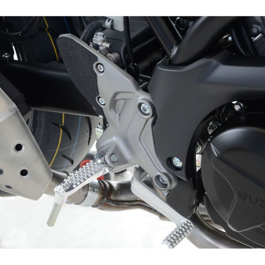 R&G Racing Black Boot Guard Kit For 2016-2018 Suzuki SV650 Unfaired