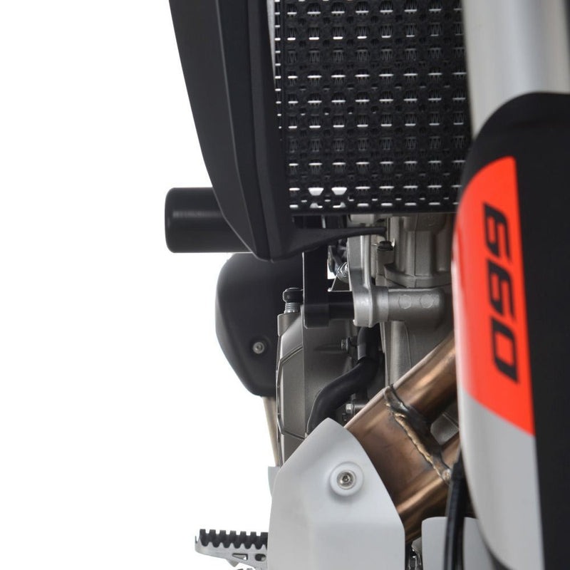 Load image into Gallery viewer, R&amp;G Racing Black Aero Style Crash Protection Bobbins For 2022-2024 Aprilia Tuareg 660
