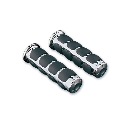 KURYAKYN CHROME ISO GRIPS UNIVERSAL FOR 7/8